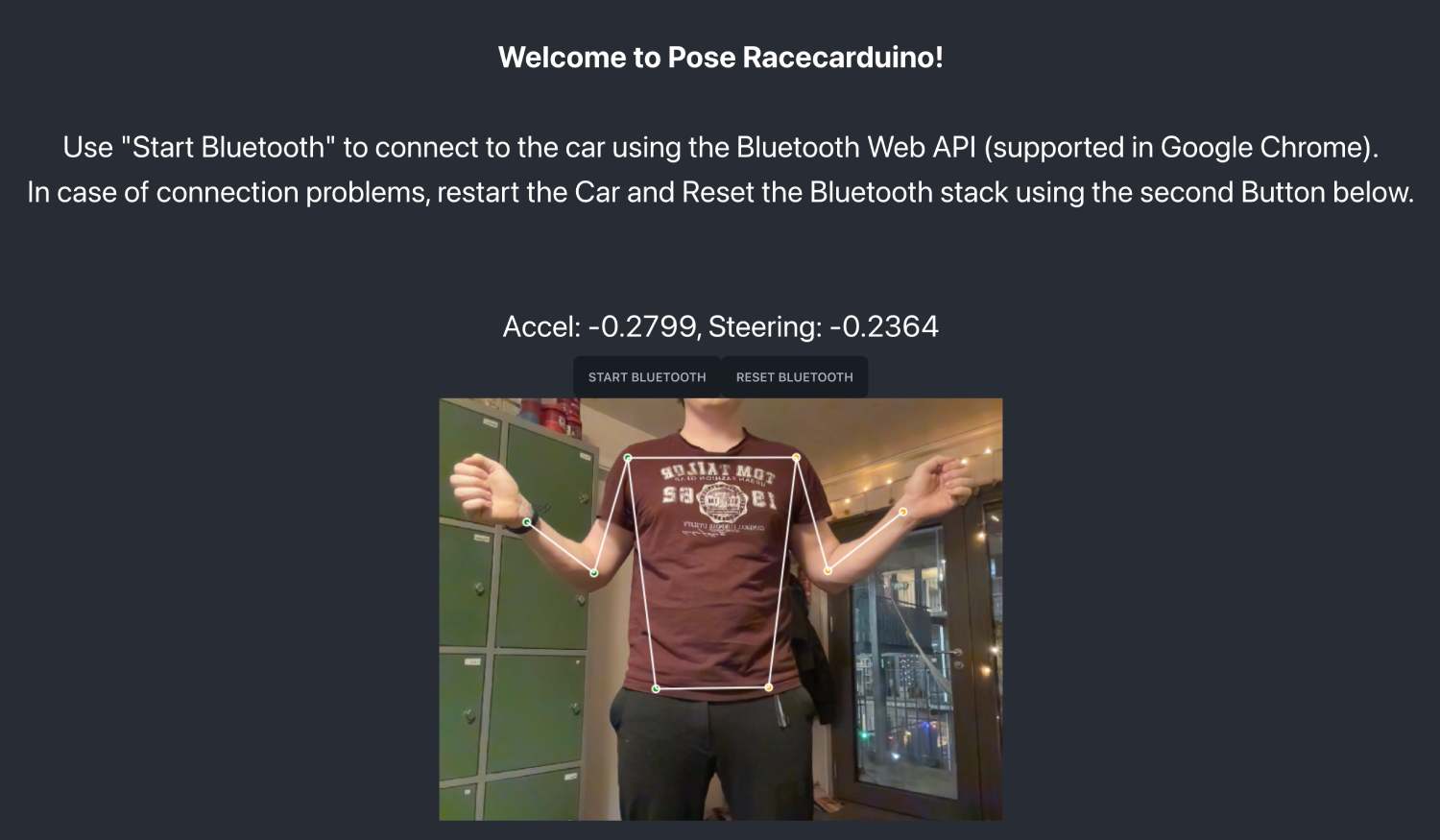 Web app with active tracking